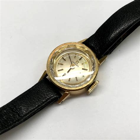 vintage omega gold bracelet watch|14k gold vintage omega watch.